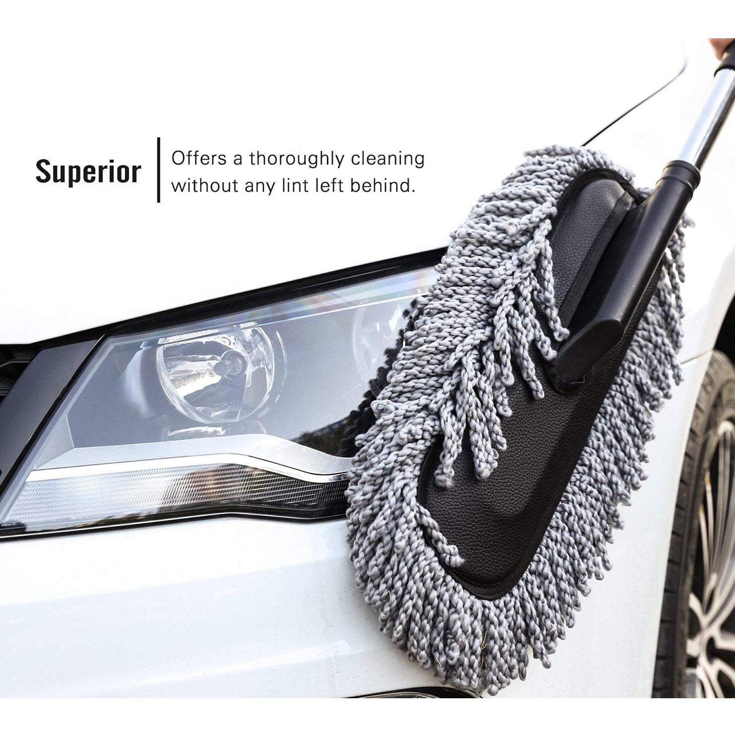 4749 Car Duster, Long Retractable/Soft/Non-Slip/Handle Multipurpose Microfiber Wash Brush Vehicle Interior and Exterior Cleaning Kit with for Car, Boats or Home DeoDap 4749 Car Duster, Long Retractable/Soft/Non-Slip/Handle Multipurpose Microfiber Wash Brush Vehicle Interior and Exterior Cleaning Kit with for Car, Boats or Home DeoDap